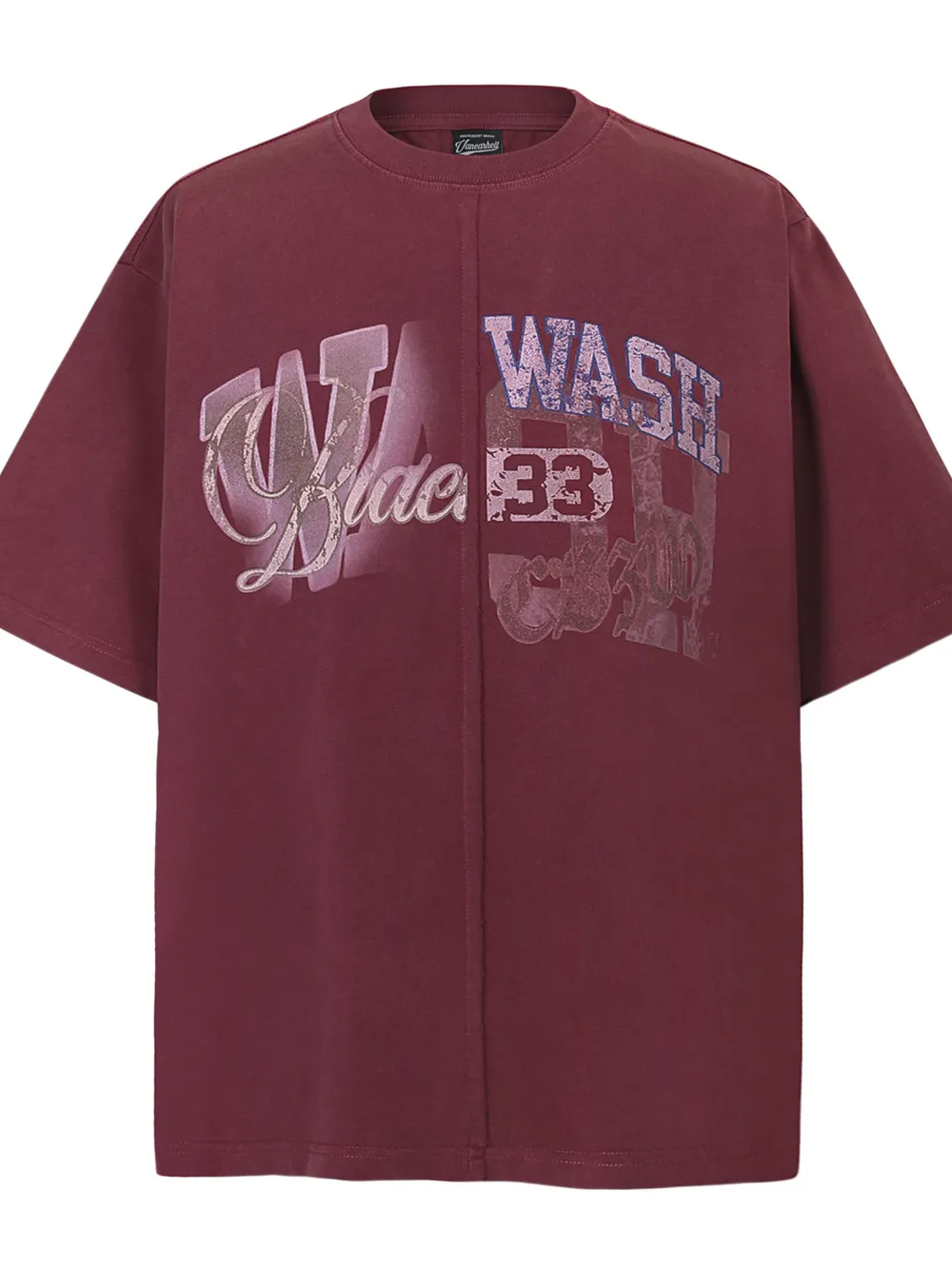 Men's Vintage Washed Letter Graphic T-Shirt, image 4