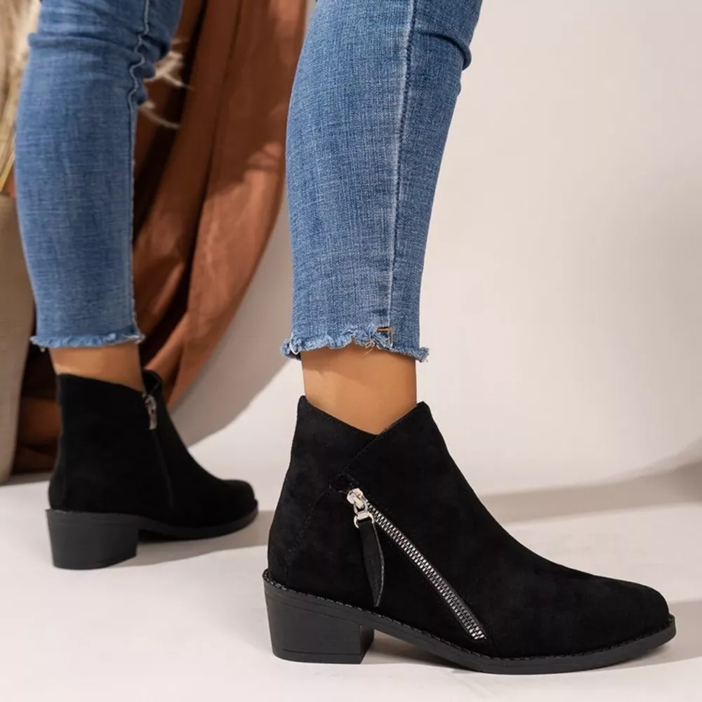 Point Toe Block Heels Boots, image 12