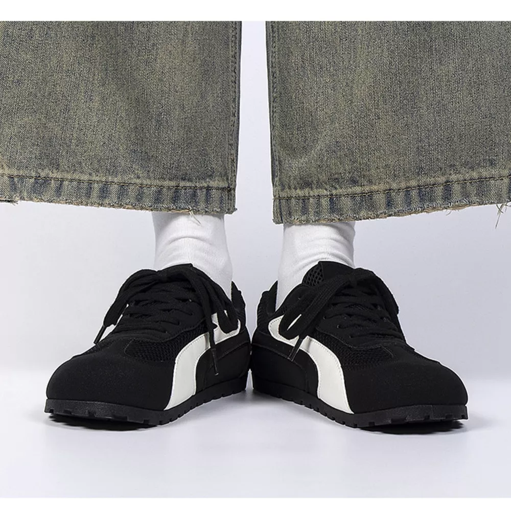Contrast Lace Up Casual Sneakers, image 2