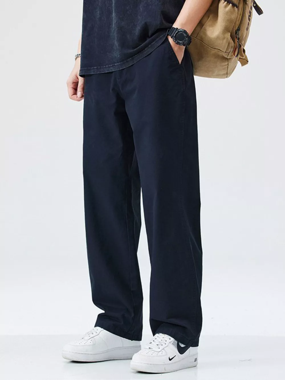 Men's Full Size Casual Loose Fit Carpenter Pants Plus Size, image 5