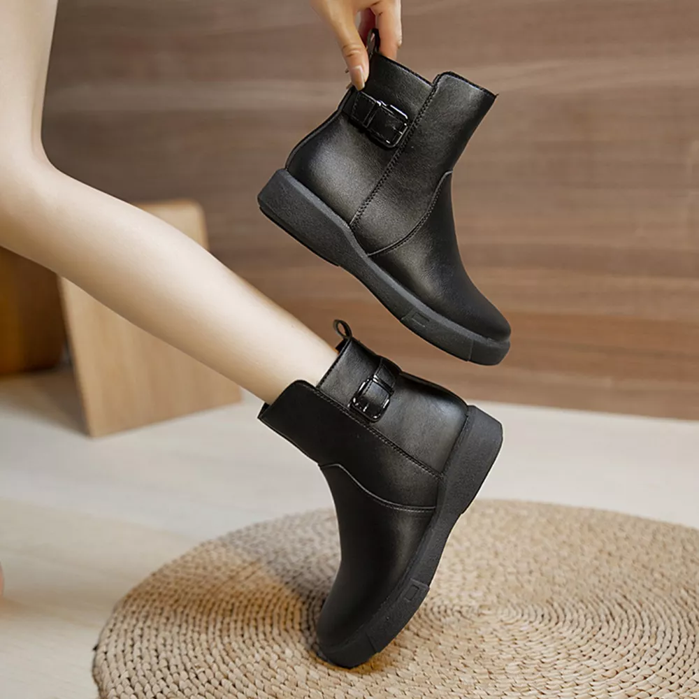 Round Toe Platform Boots, image 2