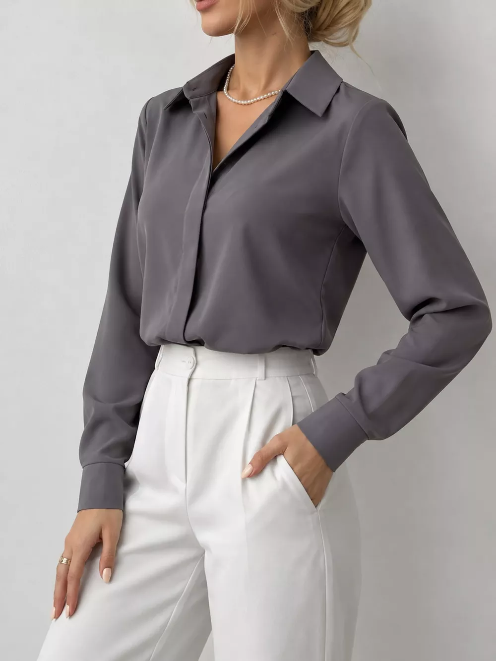 Button Up Long-Sleeve Shirt, image 5