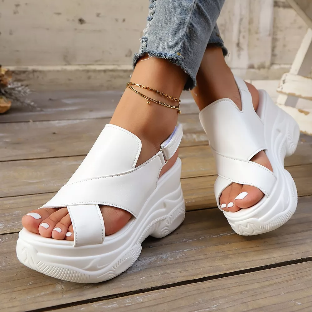 Open Toe Wedge Sandals, image 2