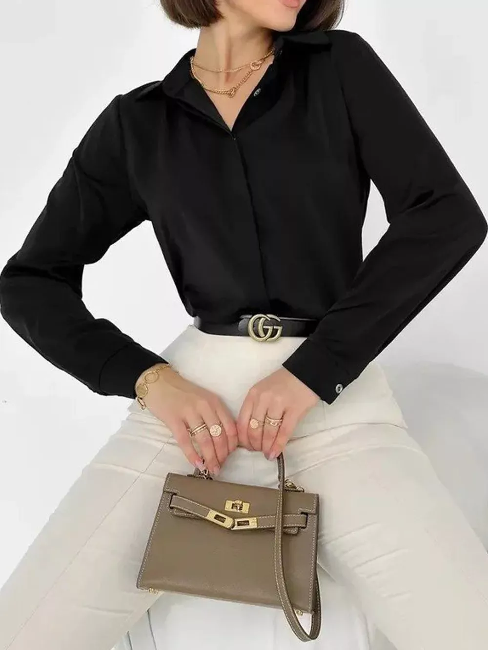 Button Up Long-Sleeve Shirt, image 43