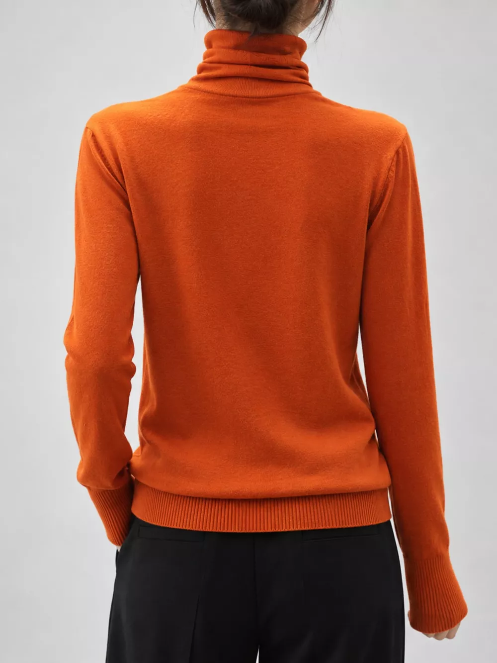 Full Size Slim-Fit Turtleneck Knit Top Plus Size, image 33