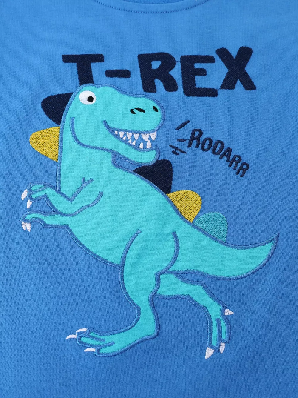 Children's Dinosaur Embroidered Short Sleeve Tee, image 3