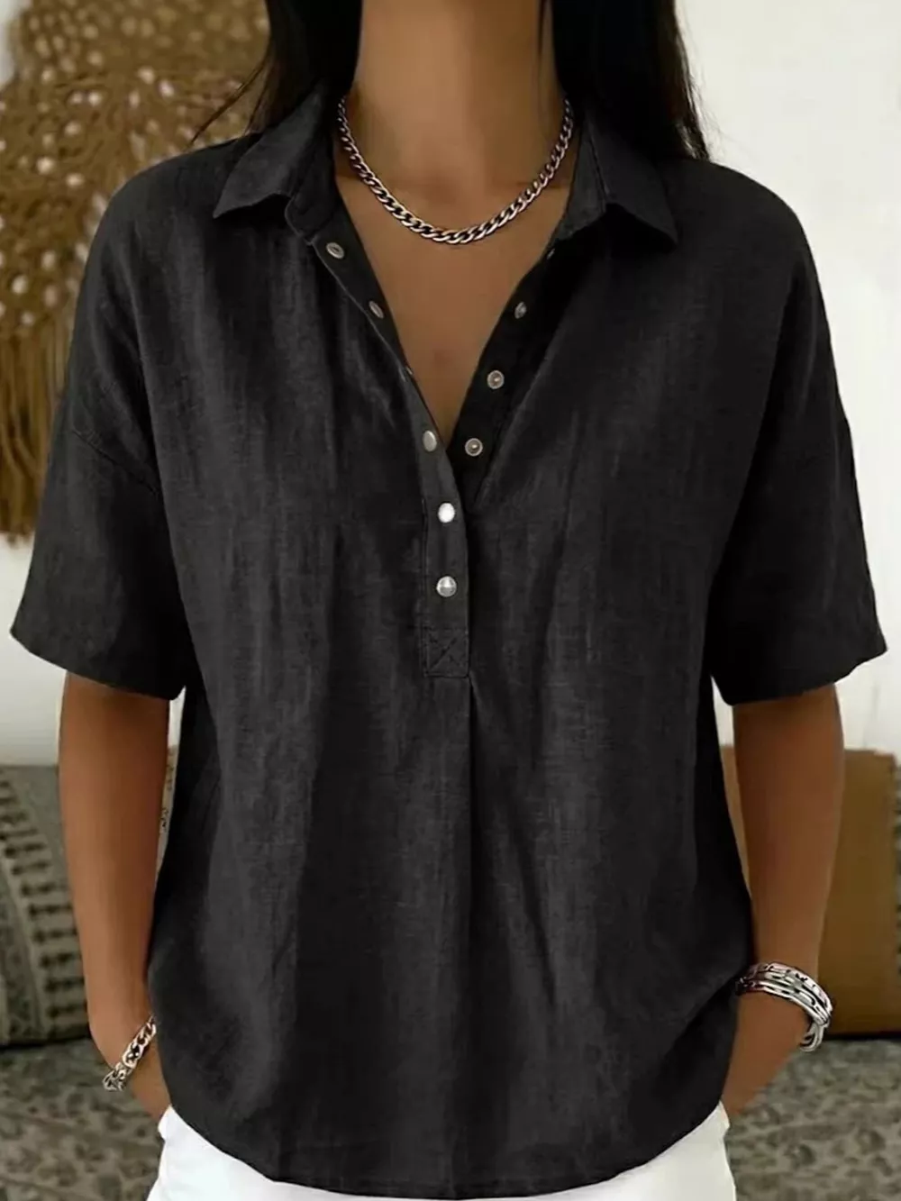 Snap Down Short Sleeve Shirt, image 10