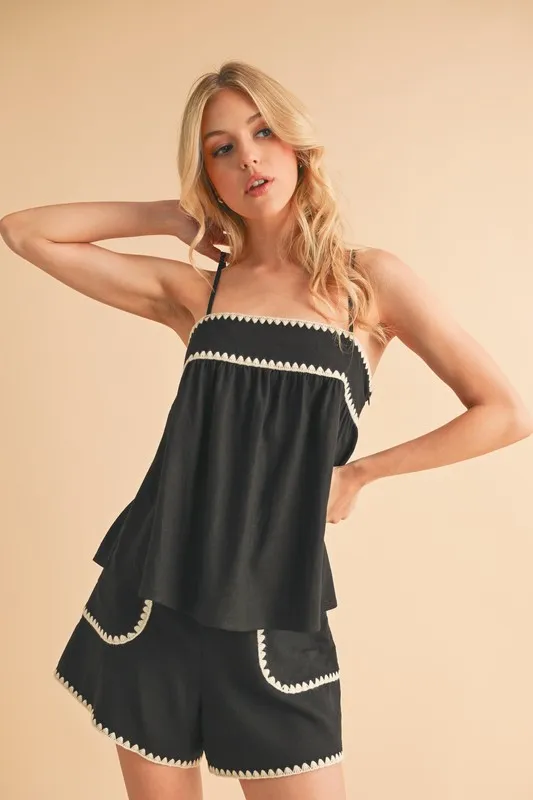 Bali Rickrack Trim Cami, image 2