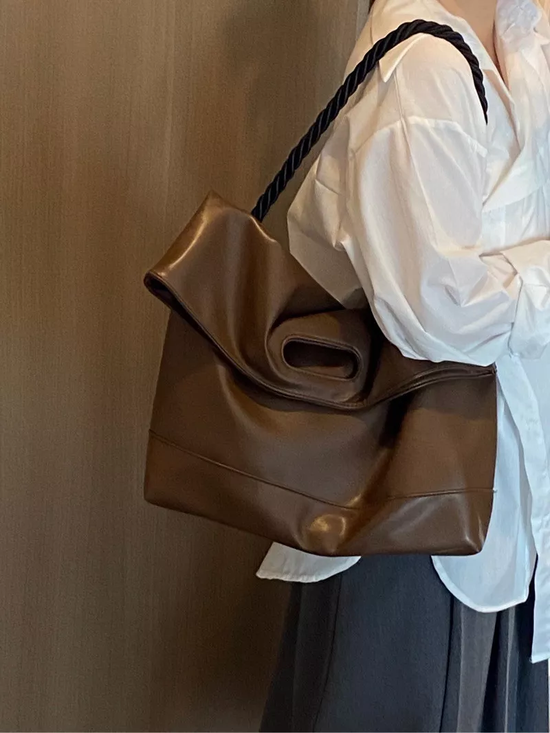 PU Leather Oversized Tote Bag, image 12
