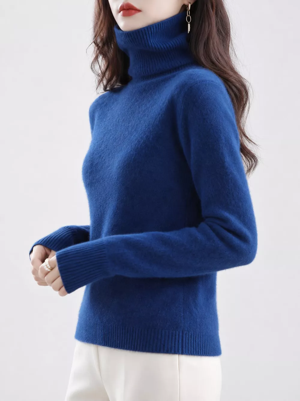 Full Size Turtleneck Long Sleeve Sweater Plus Size, image 81