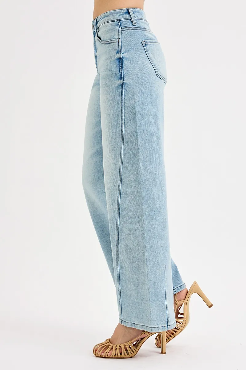 Full Size Mid Rise Fit Barrel Jeans Plus Size, image 2