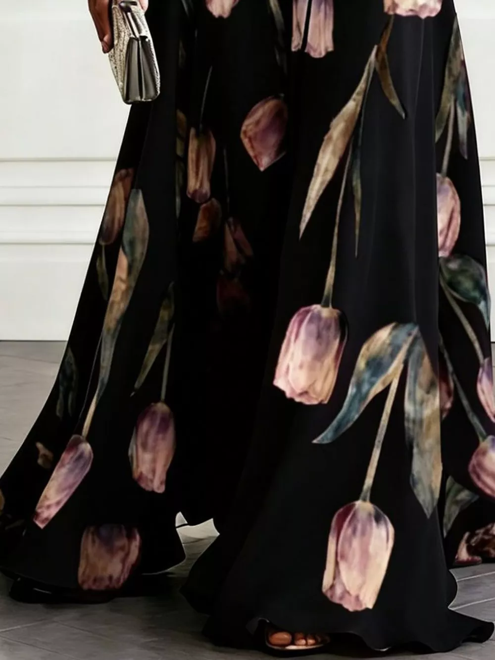 Full Size Sleeveless Floral Print Maxi Dress Plus Size, image 22