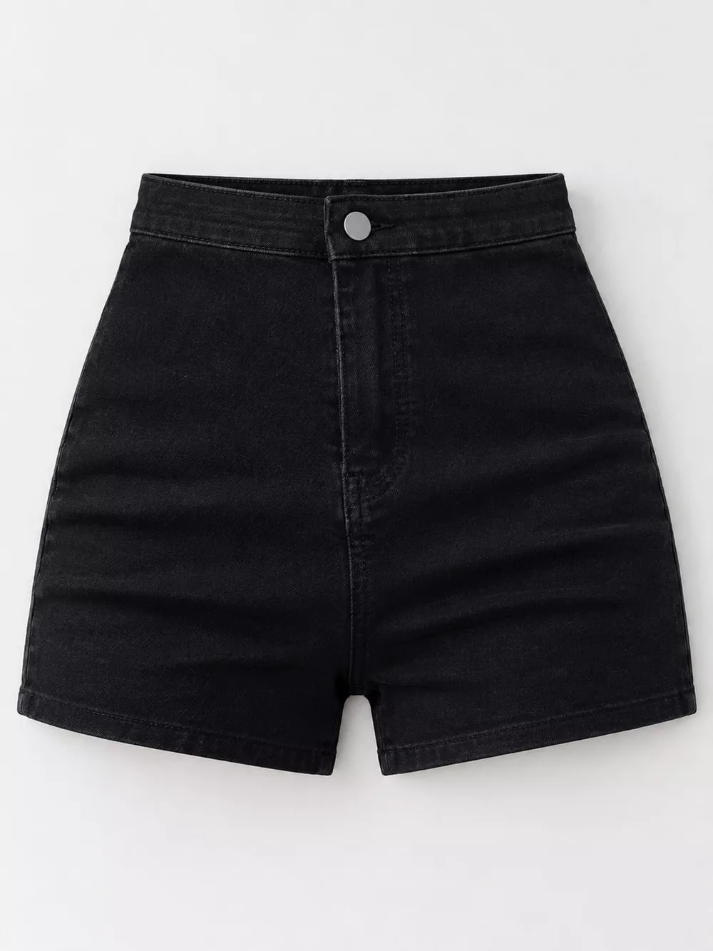 High-Waisted Denim Shorts, image 8