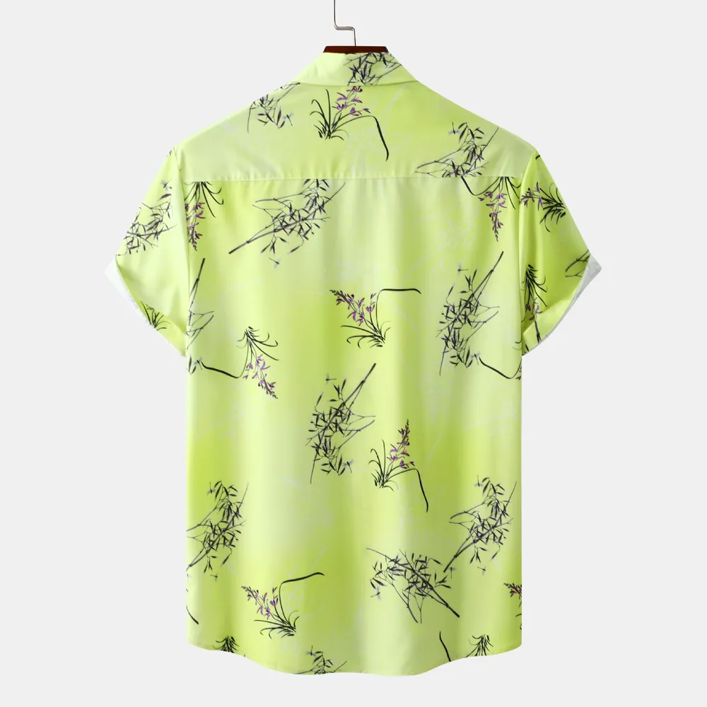 Men's Plus Size Short Sleeve Hawaiian Shirt, image 2