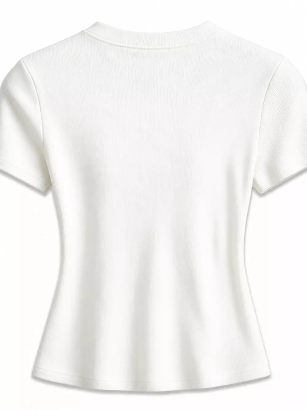 Slim-Fit Crew Neck Basic T-Shirt, image 8