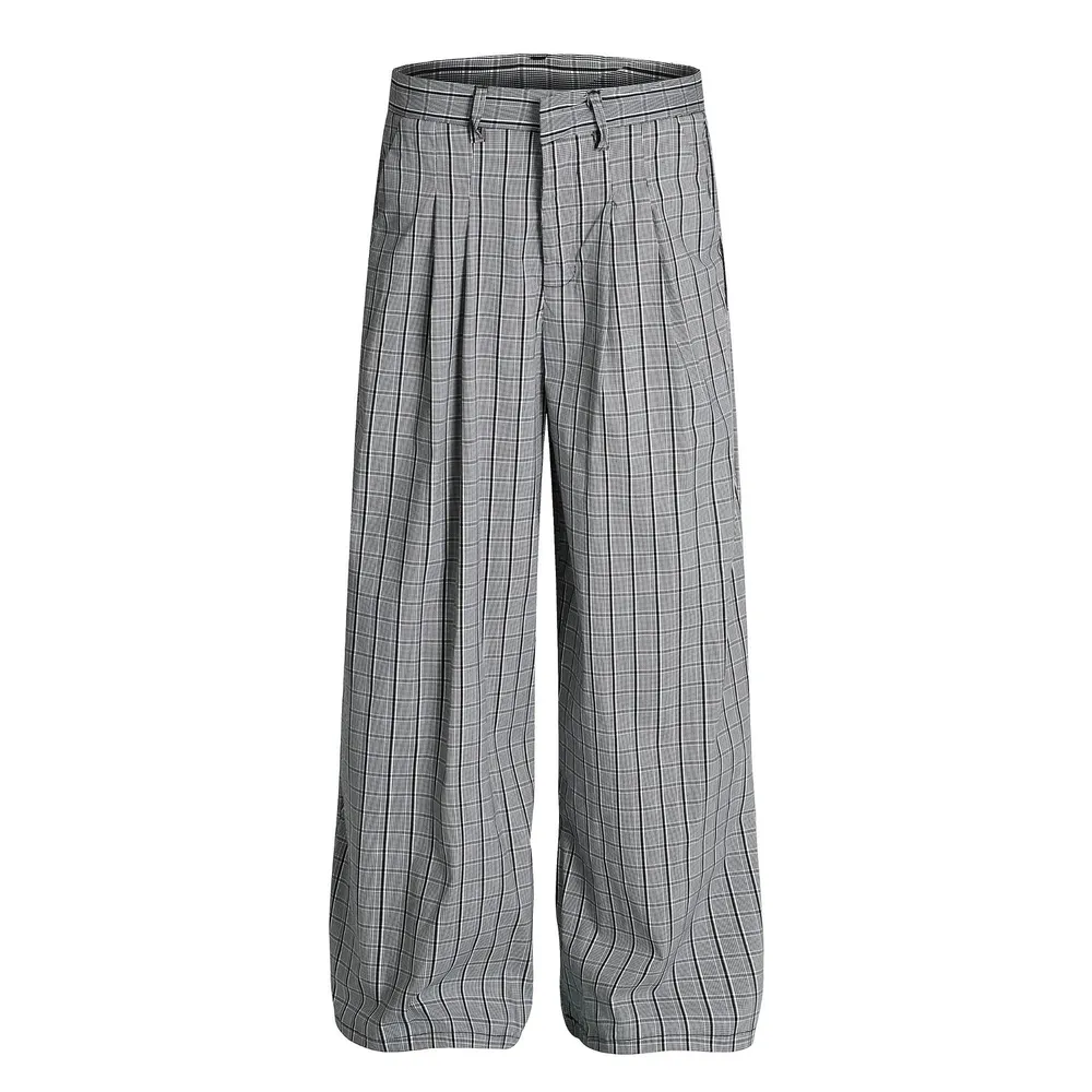 Men's Textured Wide Leg Pants