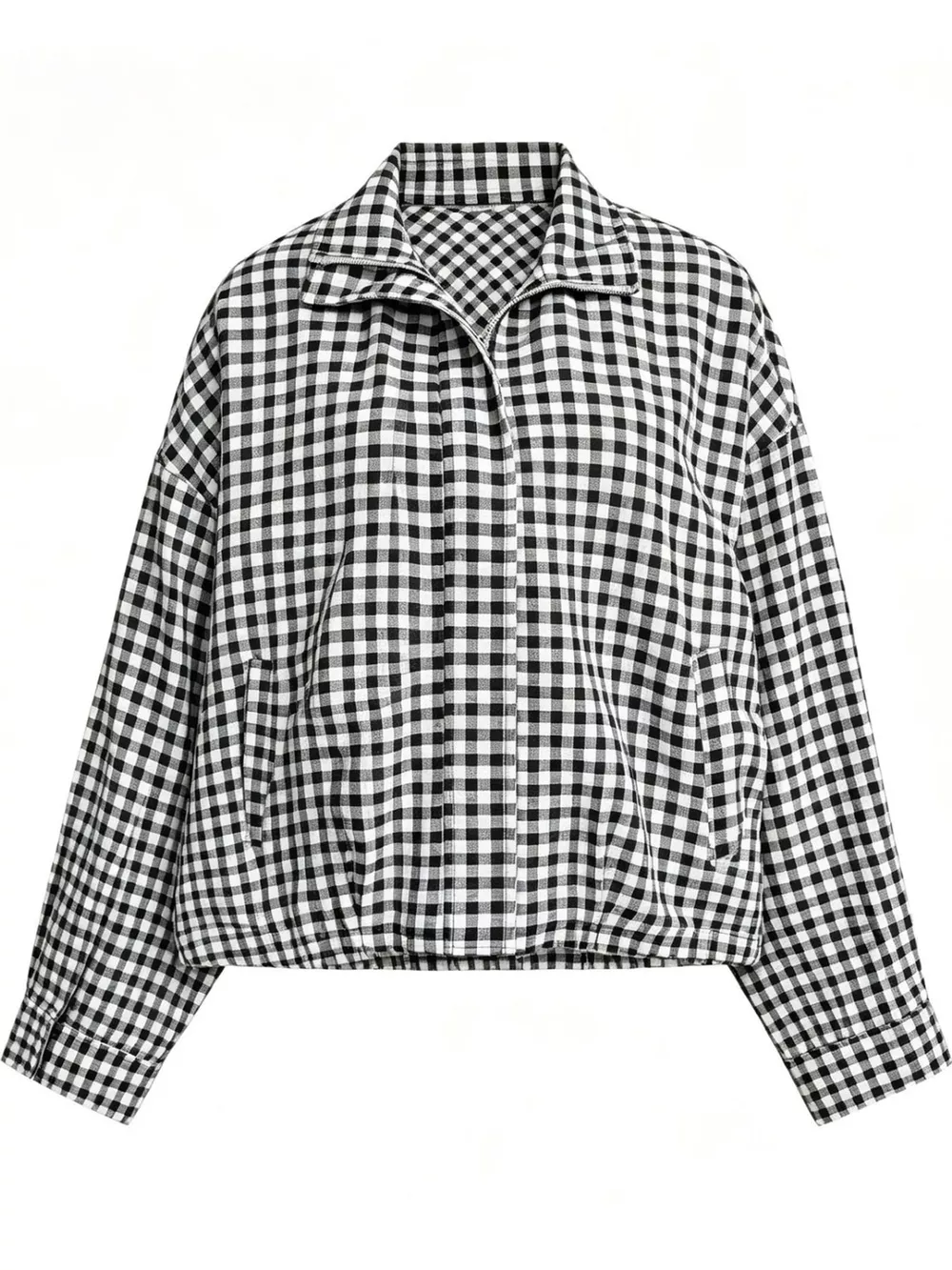 Plaid Zip-Up Jacket, image 5