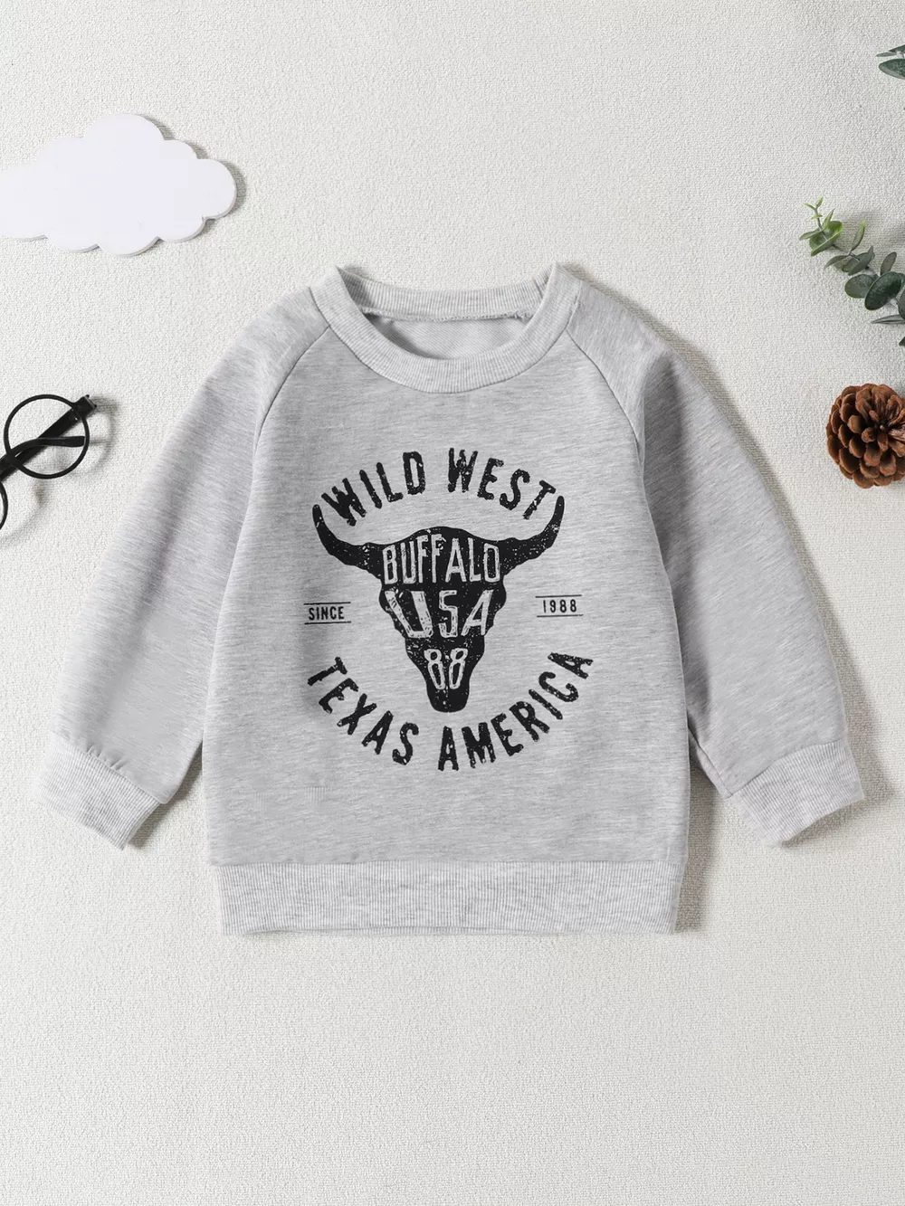 Children's Graphic Round Neck Sweatshirt
