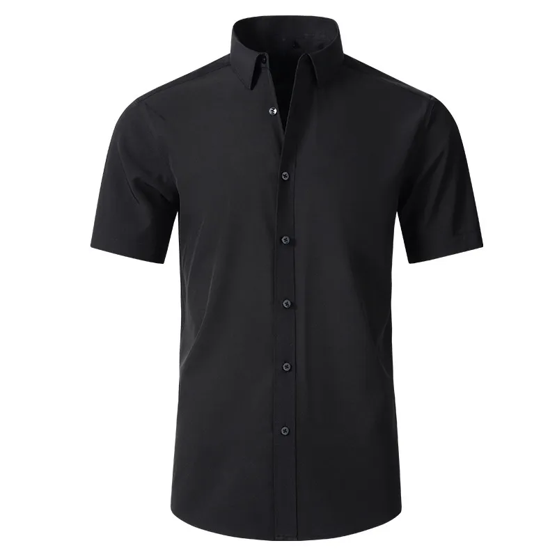 Men's Plus Size Button Up Short Sleeve Shirt