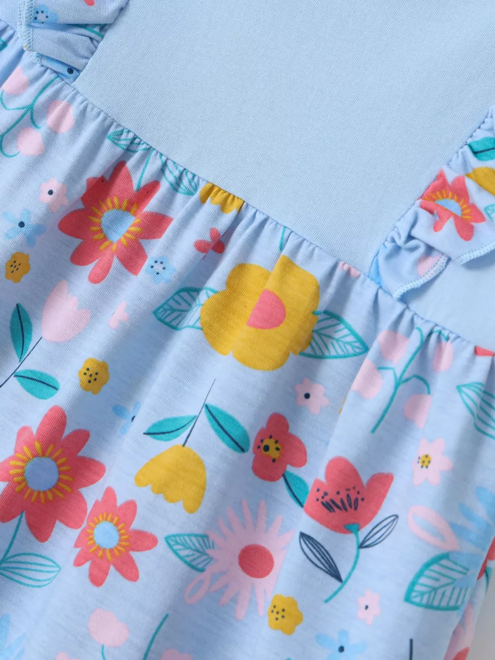 Children's Ruffled Floral Print Dress, image 4