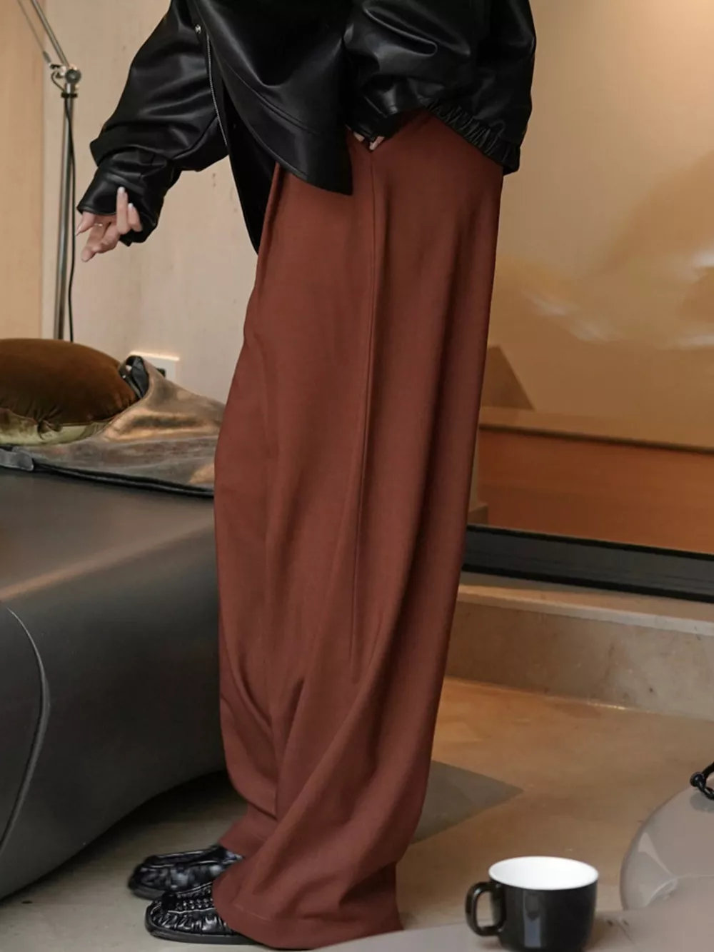 High-Waisted Wide-Leg Pants, image 2