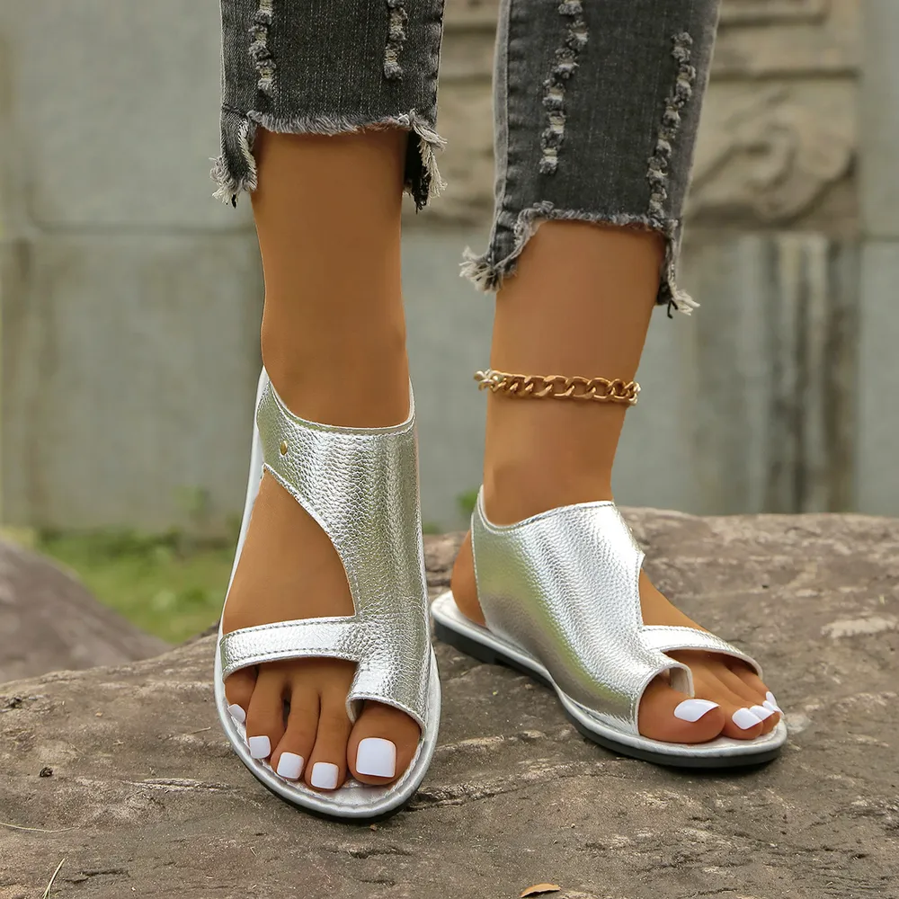 Toe Loop Flats Sandals, image 2