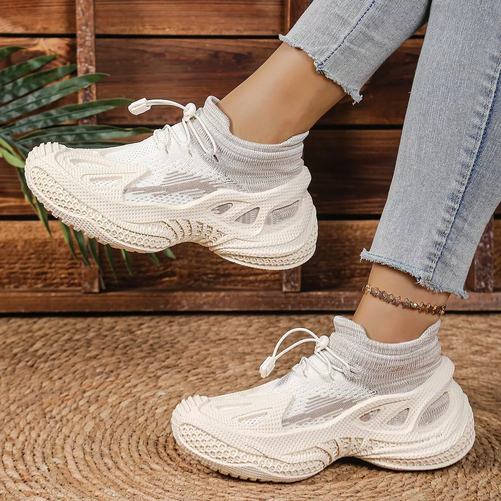 Lace Up Round Toe Sneakers, image 12