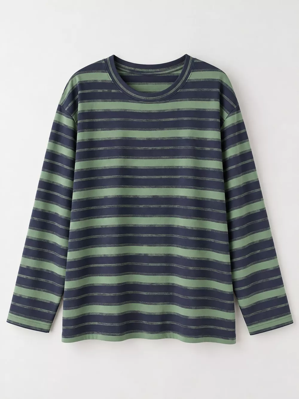 Oversized Striped Crew Neck T-Shirt, image 12
