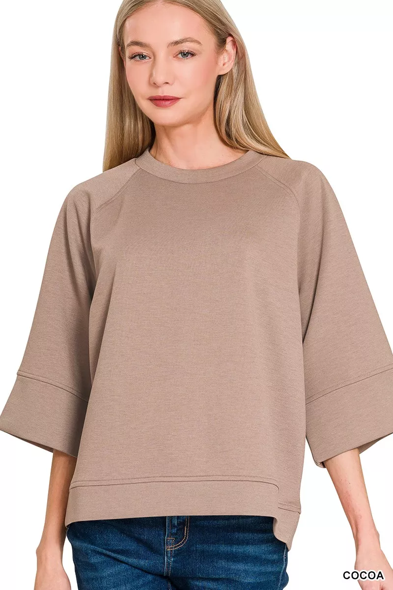 Scuba 3/4 Sleeve Pullover