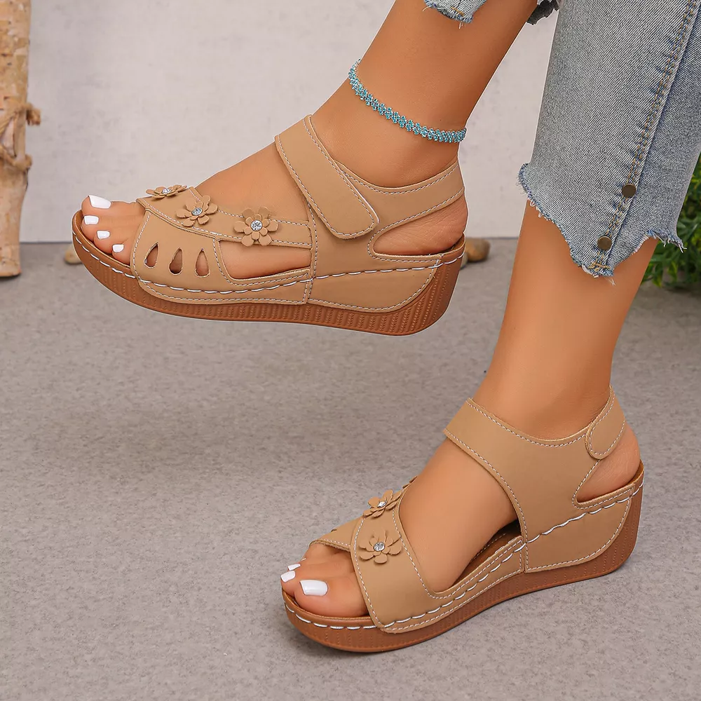 Open Toe Wedge Sandals, image 6