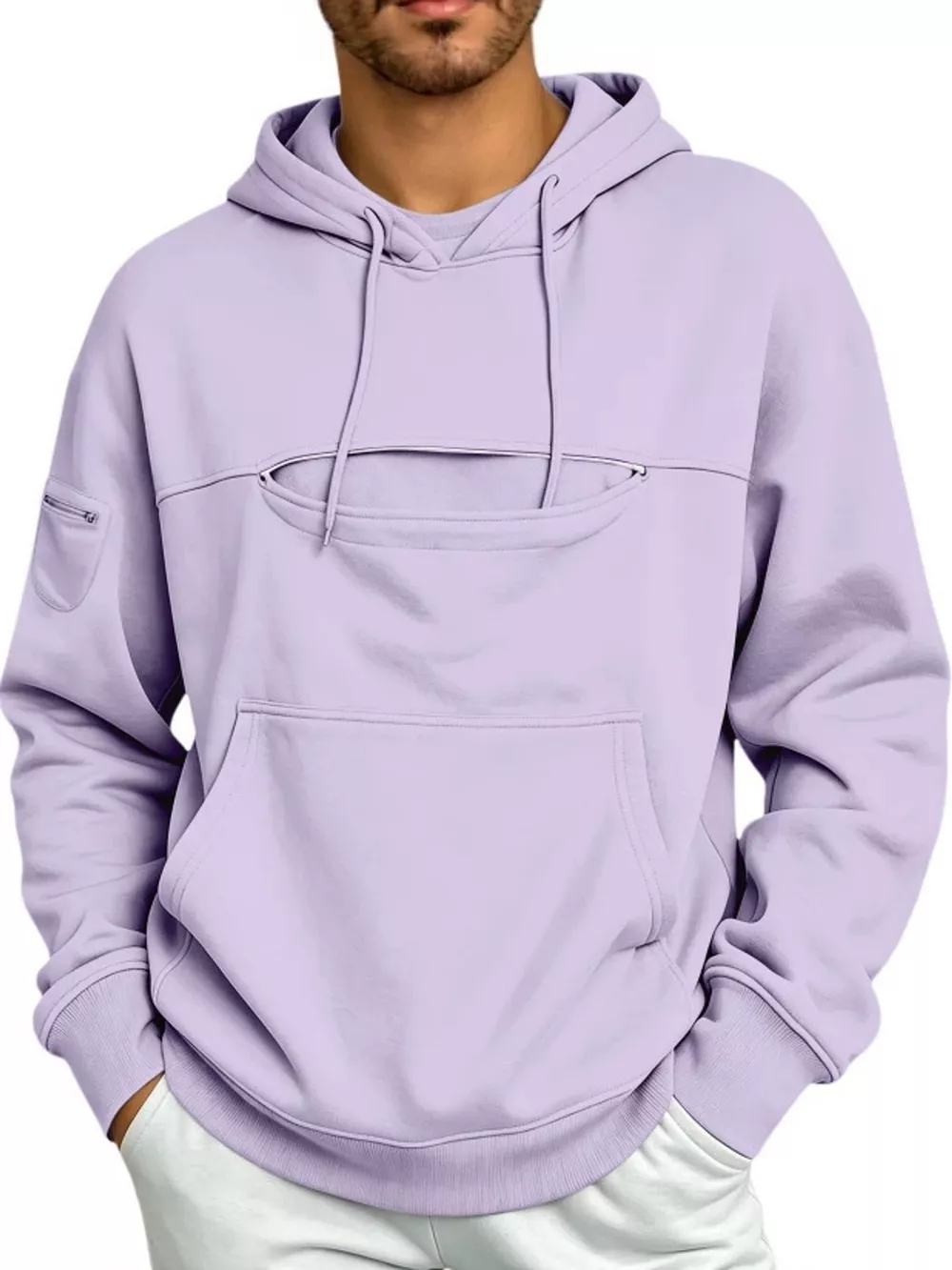 Full Size Cat Pouch Drawstring Hoodie Plus Size, image 29