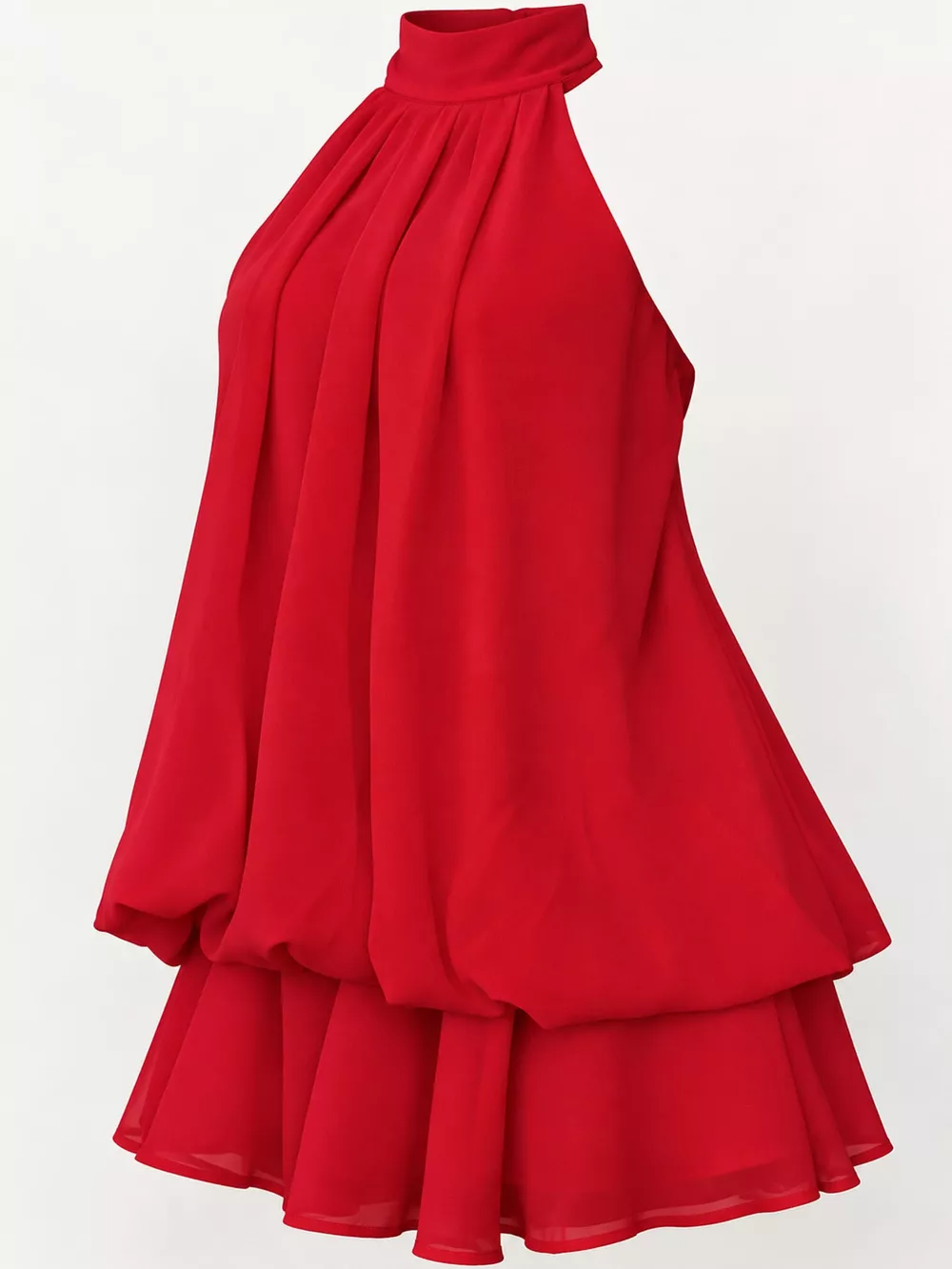Halter Neck Ruched Mini Dress, image 57