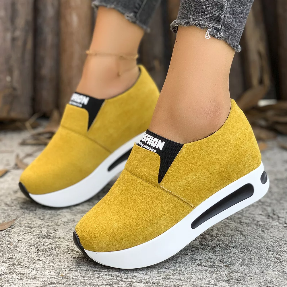 Round Toe Platform Slip-Ons, image 2