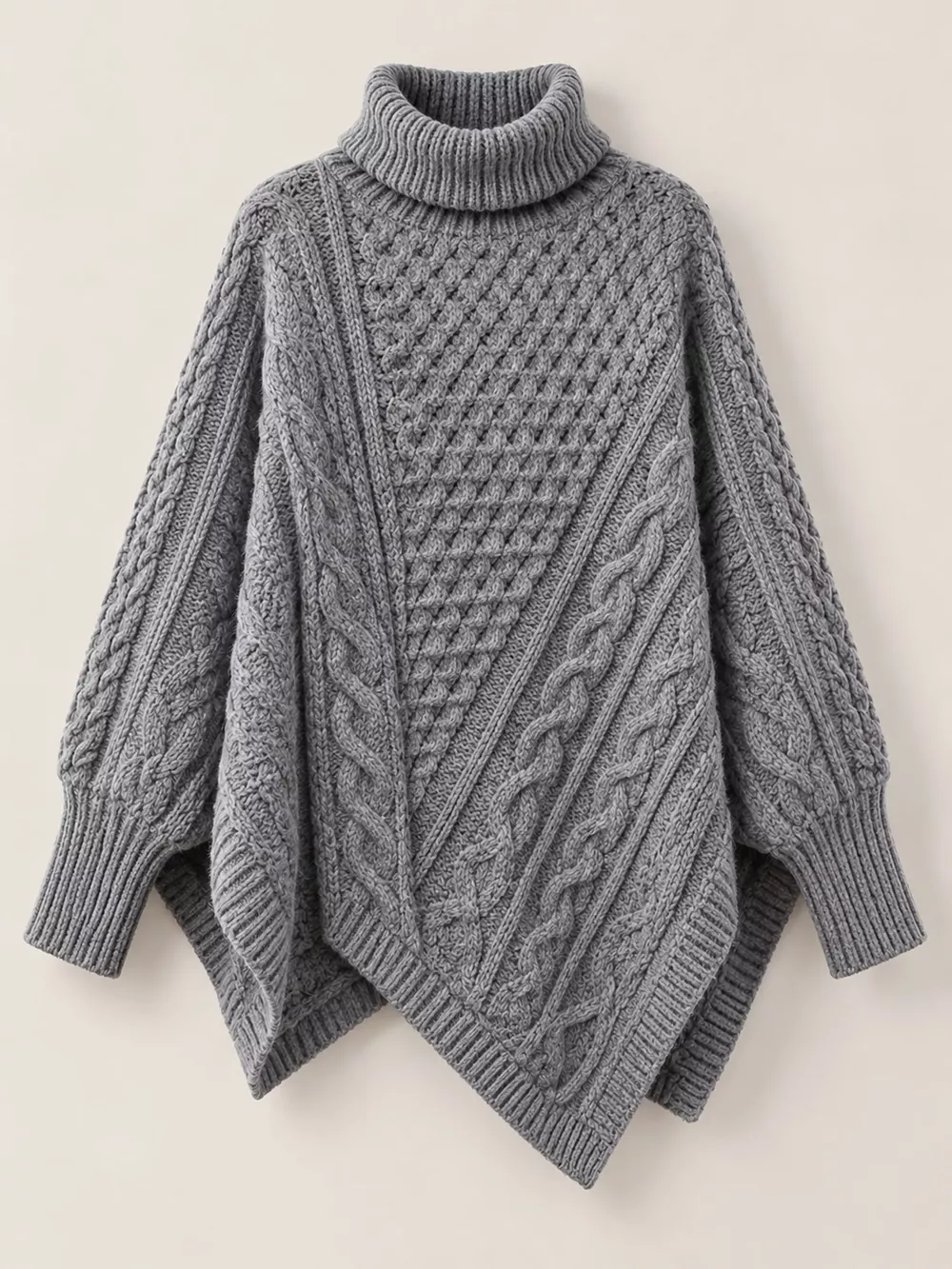 Turtleneck Cable-Knit Sweater, image 7