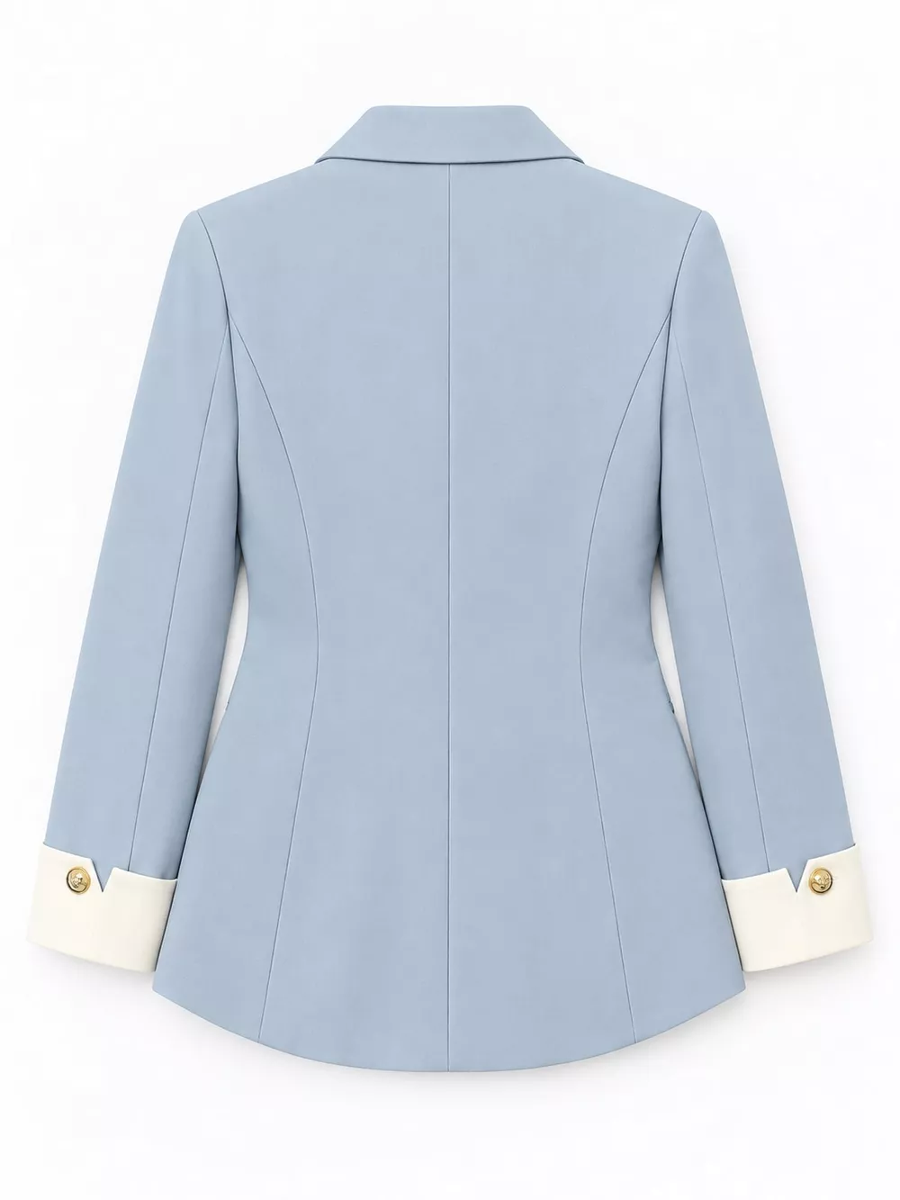 Full Size Single-Breasted Blazer with Gold Button Accents Plus Size, image 6
