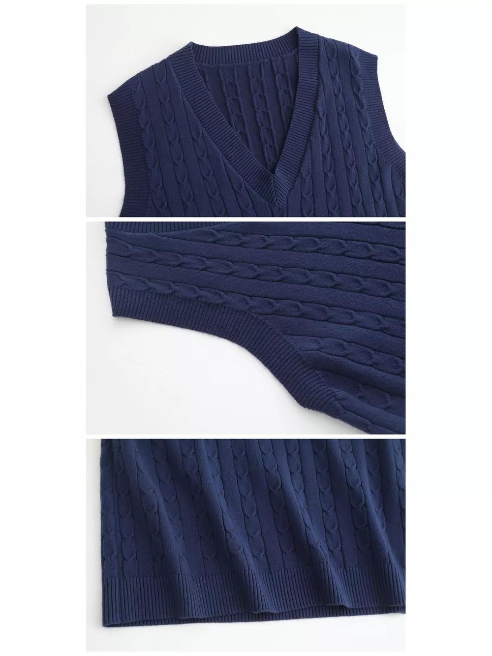 Plus Size Cable Knit Sweater Vest, image 14