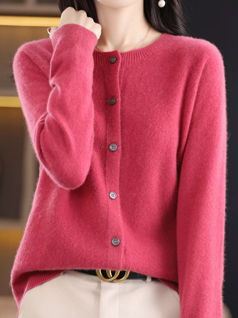 Button-Down Long Sleeve Cardigan, image 57