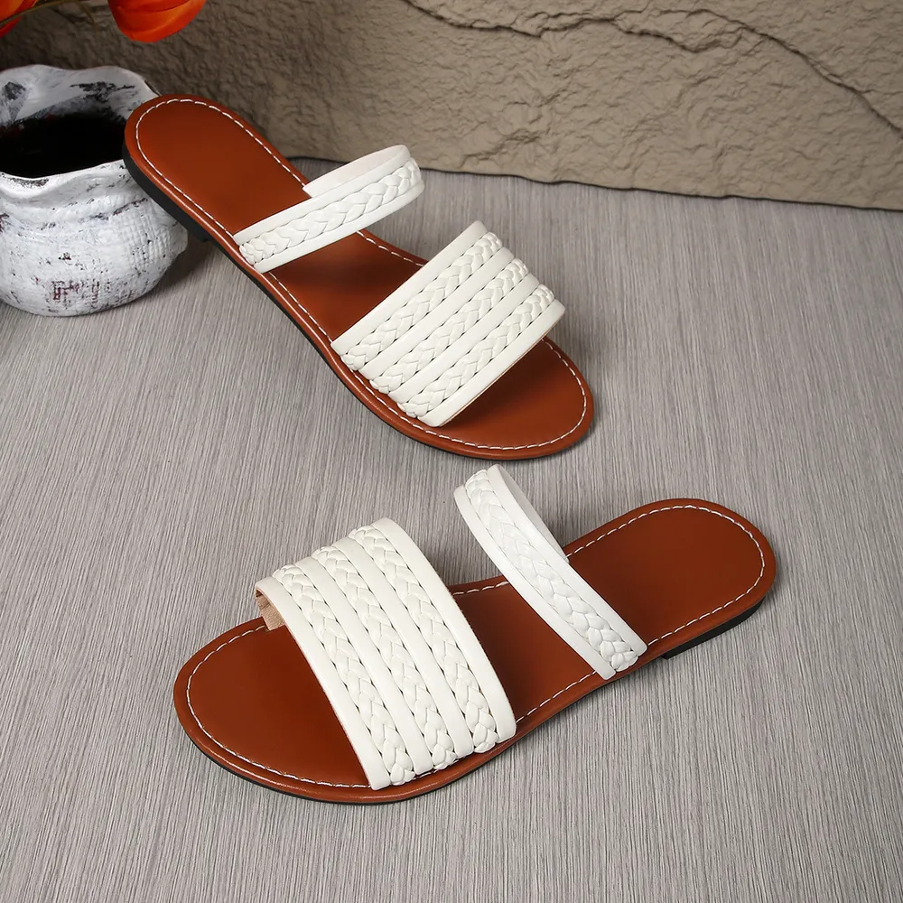 Open Toe Flats Sandals, image 6
