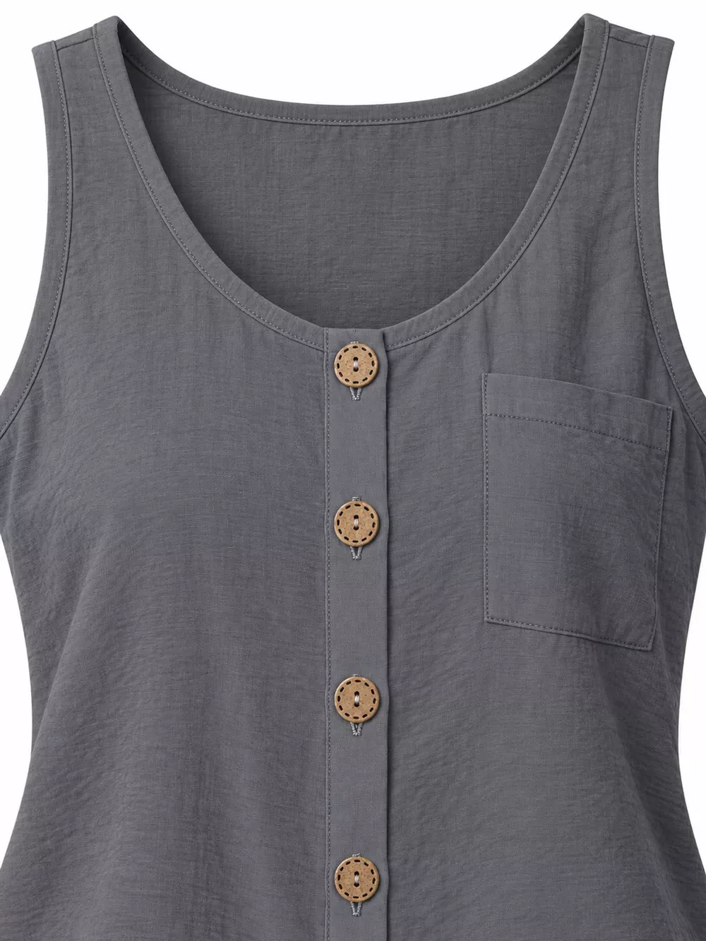 Full Size Casual Round Neck Tank Plus Size, image 15