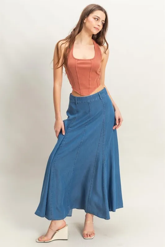 Mineral Wash Halter Neck Everyday Top, image 4