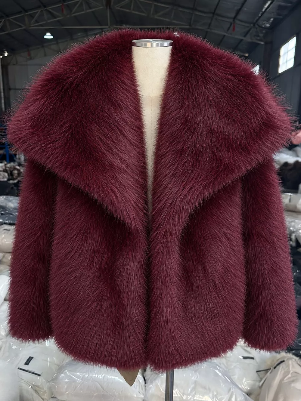 Fox Fur Collar Winter Outerwear, image 21