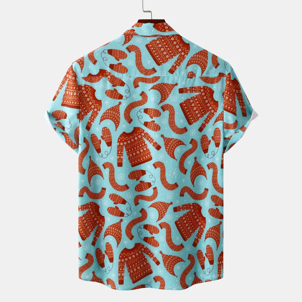 Men's Plus Size Printed Short Sleeve Shirt, image 2