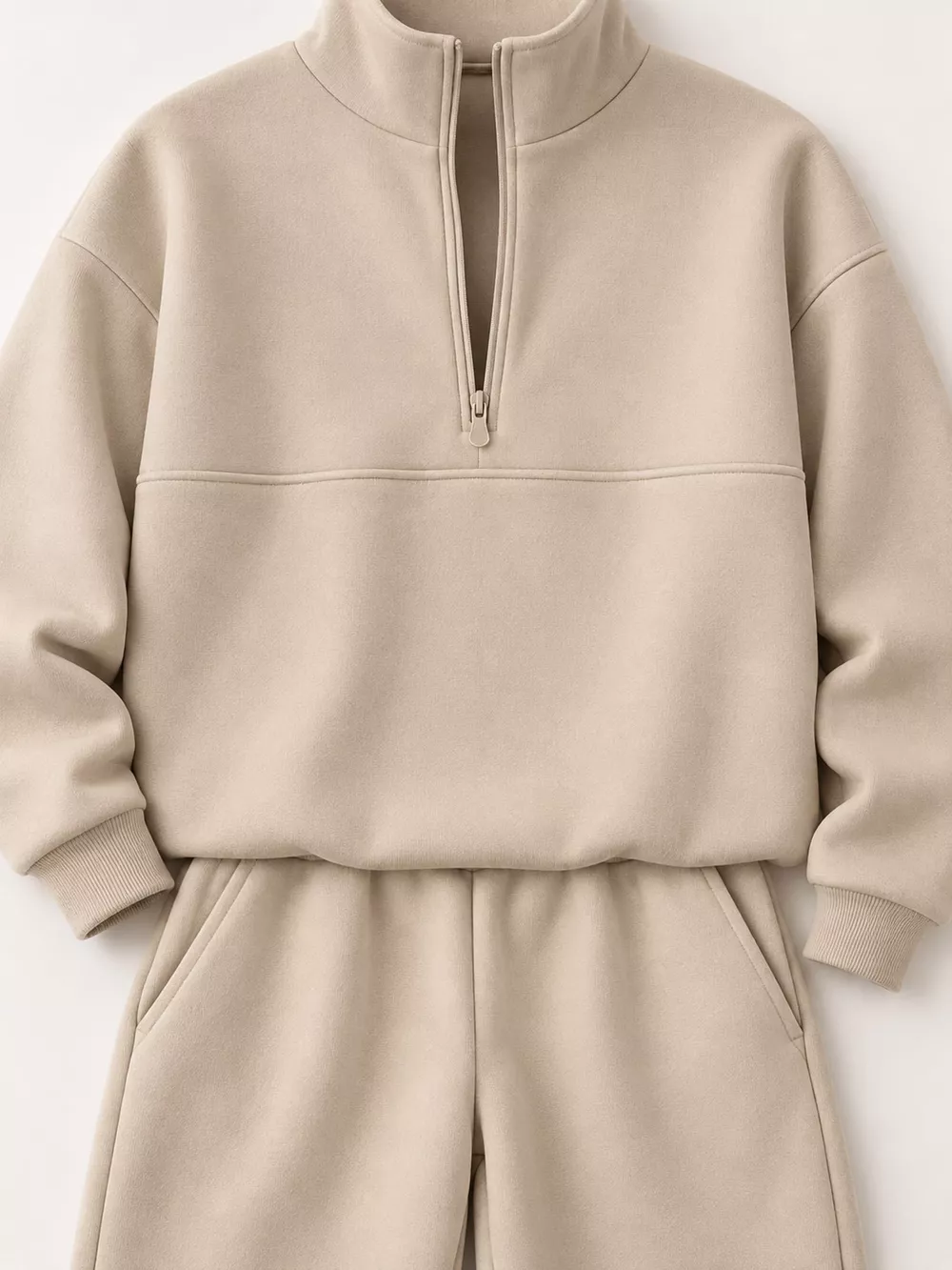 Half-Zip Sweatshirt and Joggers Set, image 36