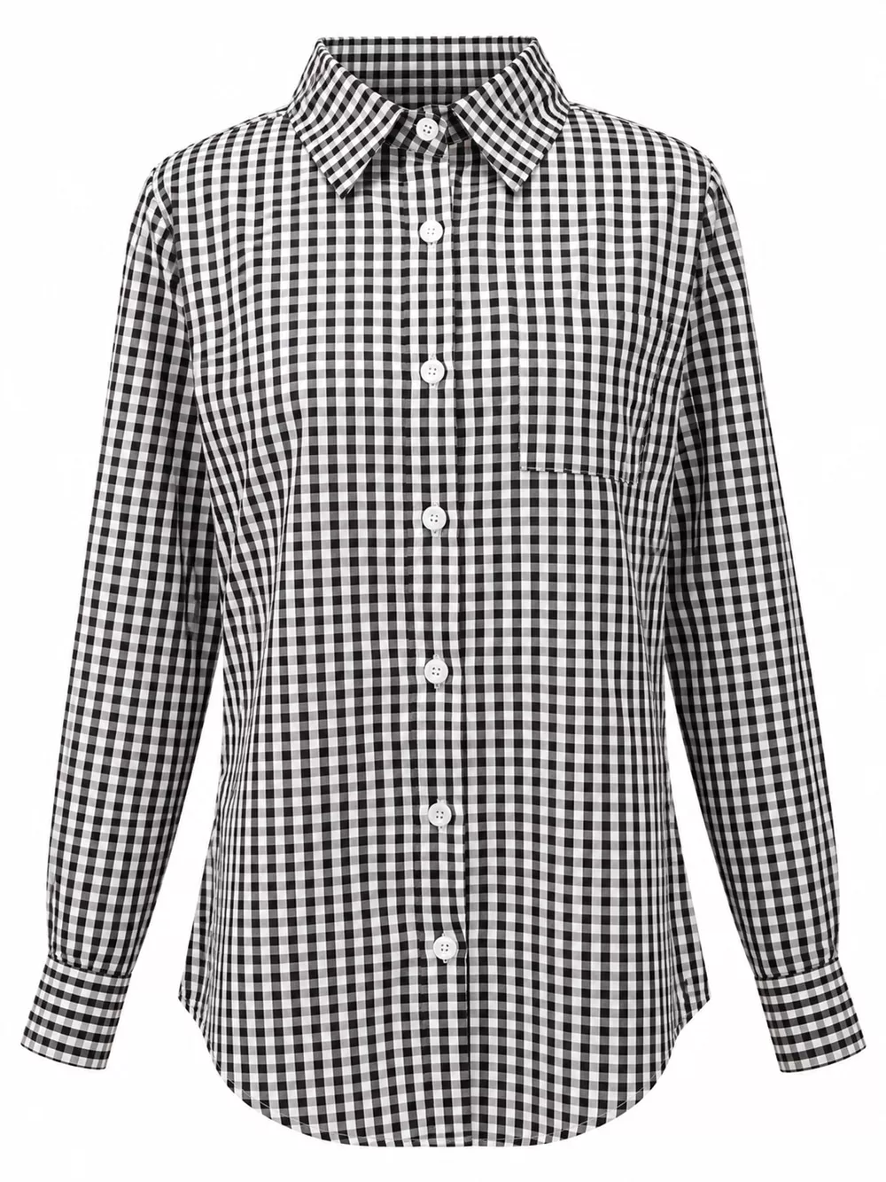 Plus Size Plaid Button-Down Long Sleeve Shirt, image 27