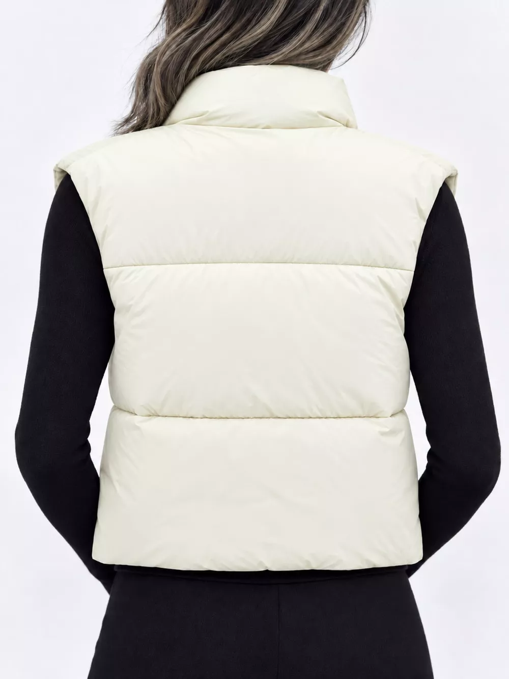 Zip-Up Puffer Vest Coat, image 11