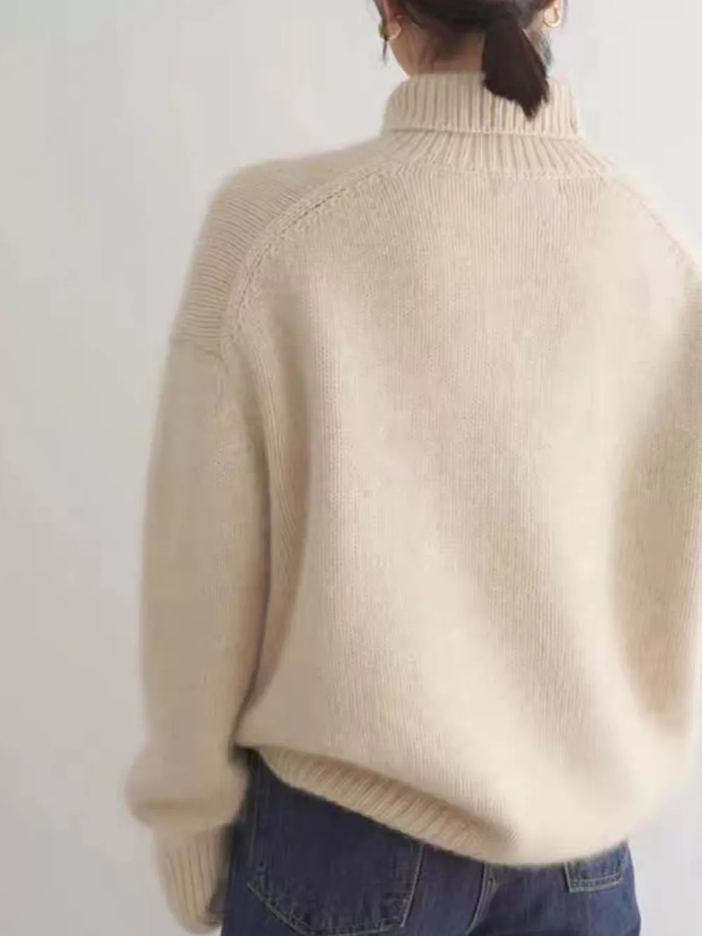 Turtleneck Dropped Shoulder Sweater, image 10