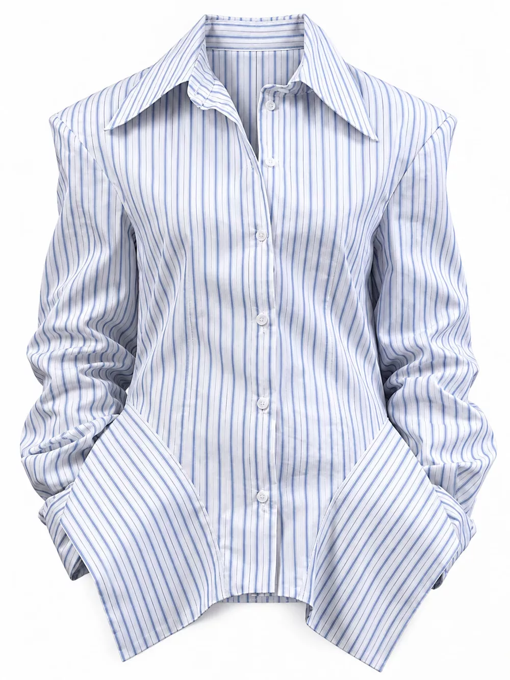 Striped Button Up Long Sleeve Shirt, image 10