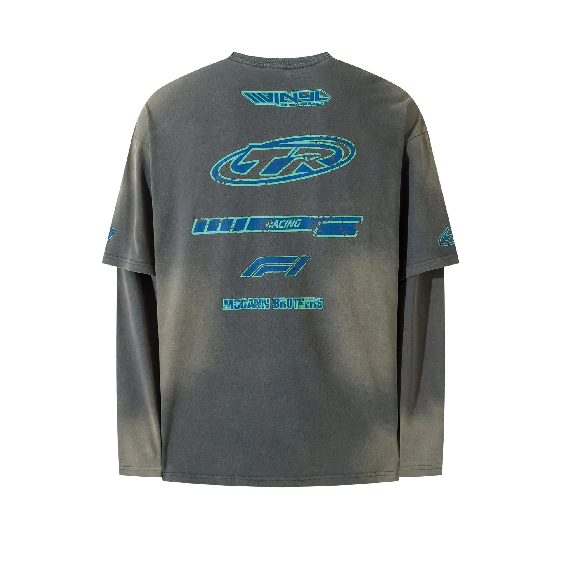 Men's Graphic Round Neck Long Sleeve T-Shirt, image 3