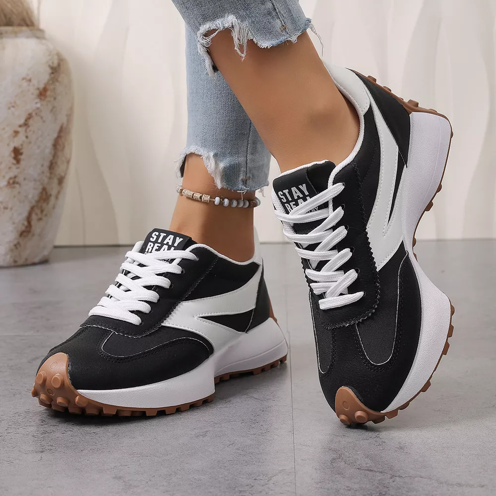 Color‑Blocked Platform Casual Sneakers, image 6