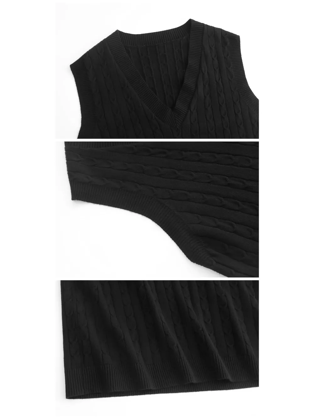 Plus Size Cable Knit Sweater Vest, image 24